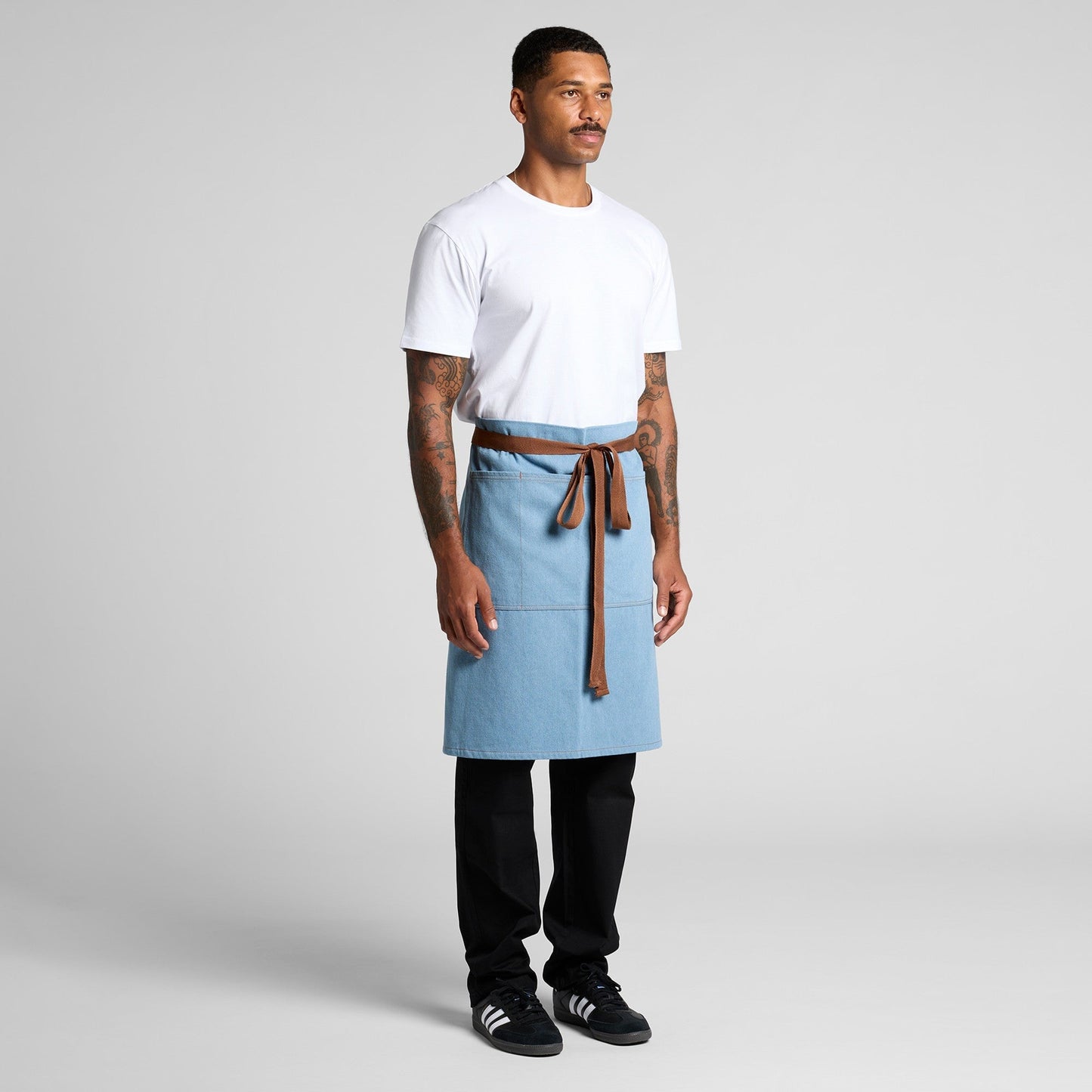 Denim Half Apron Accessories AS Colour