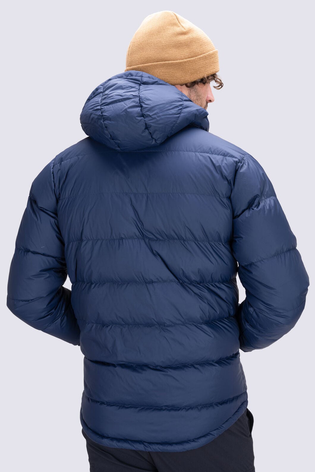 Men s Halo Hooded Down Jacket Henry Gray