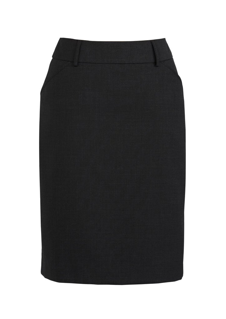 Womens Comfort Wool Stretch Multi-Pleat Skirt Corporate Fashion Biz / Biz Collection