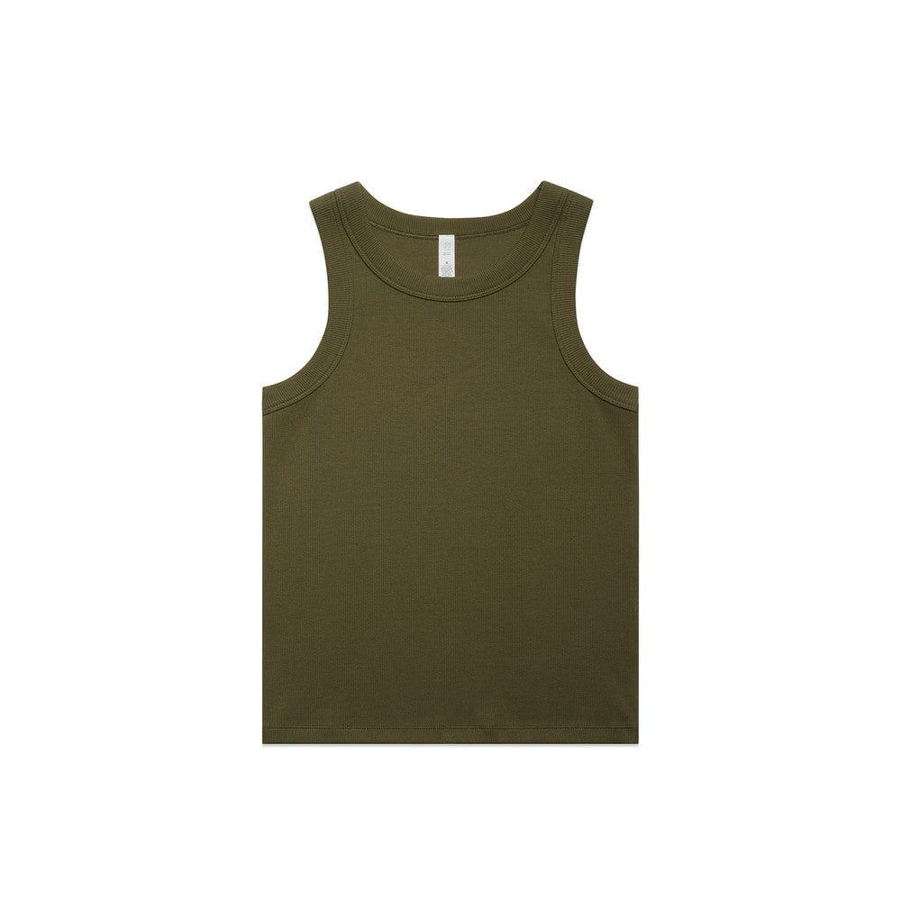 Womens Organic Rib Tank T-Shirts AS Colour