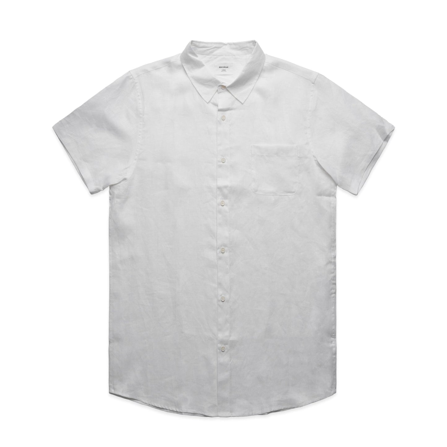 Mens Linen S/S Shirt Shirts AS Colour