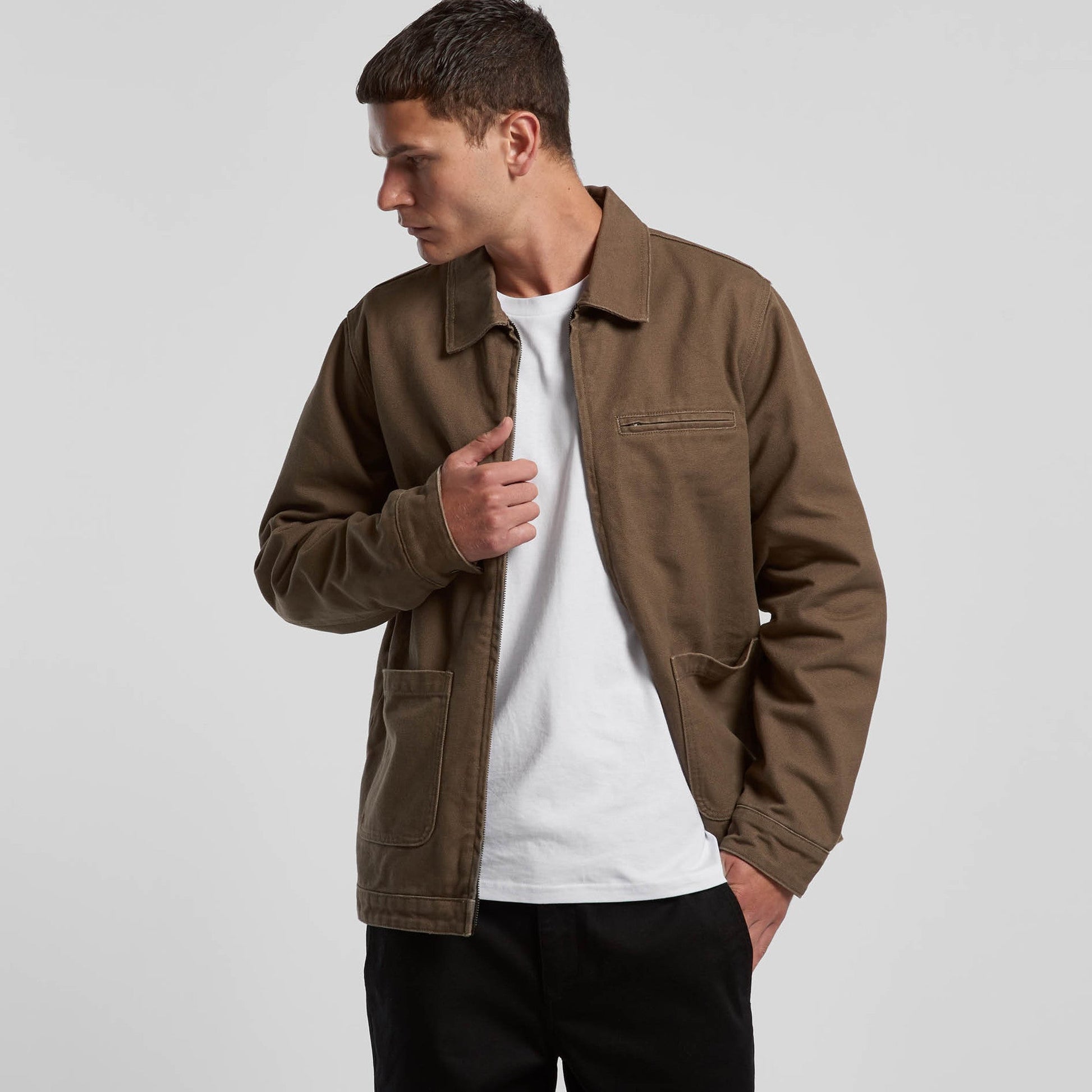 Mens Canvas Heavy Jacket Outerwear AS Colour