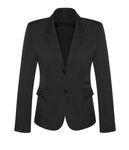 Womens Comfort Wool Stretch 2 Button Mid Length Jacket Corporate Fashion Biz / Biz Collection