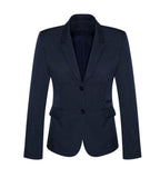 Womens Comfort Wool Stretch 2 Button Mid Length Jacket Corporate Fashion Biz / Biz Collection
