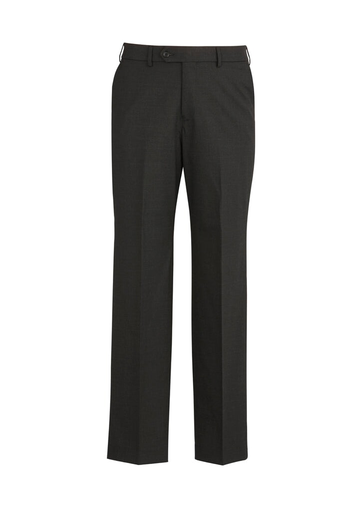 Mens Comfort Wool Stretch Flat Front Pant Corporate Fashion Biz / Biz Collection