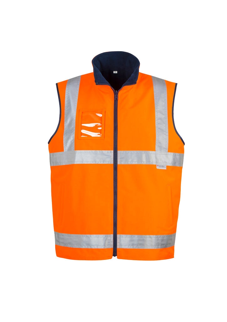 Mens Hi Vis Lightweight Waterproof Vest Workwear Fashion Biz / Syzmik