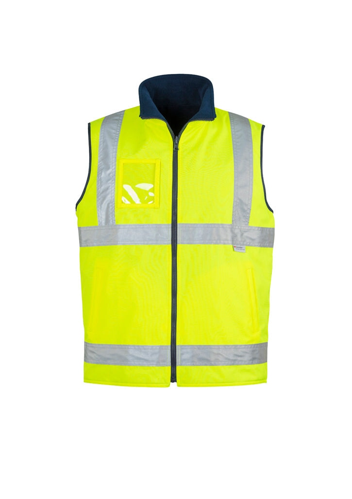 Mens Hi Vis Lightweight Waterproof Vest Workwear Fashion Biz / Syzmik