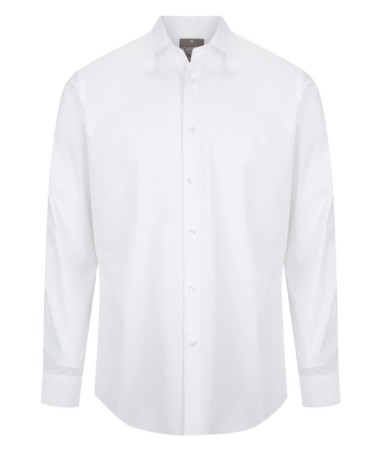 Mens Olsen Cotton Stretch Slim Fit Shirt Shirts Gloweave