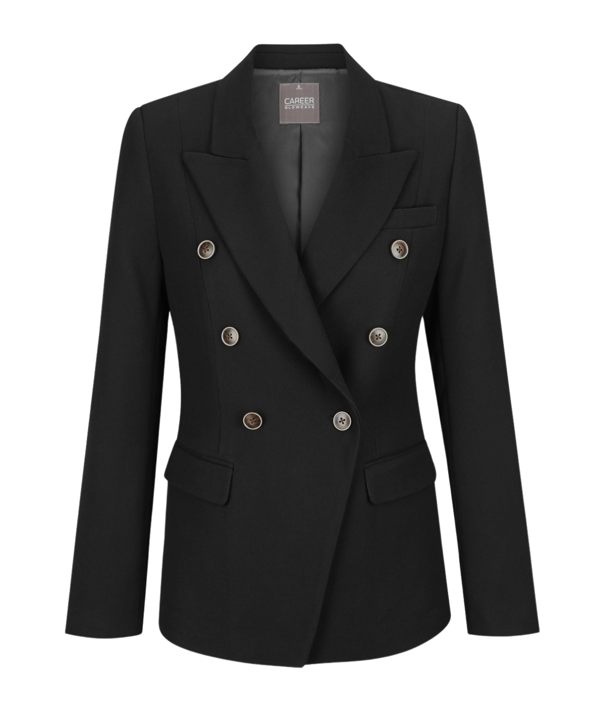 Womens Double Breasted Blazer Corporate Gloweave