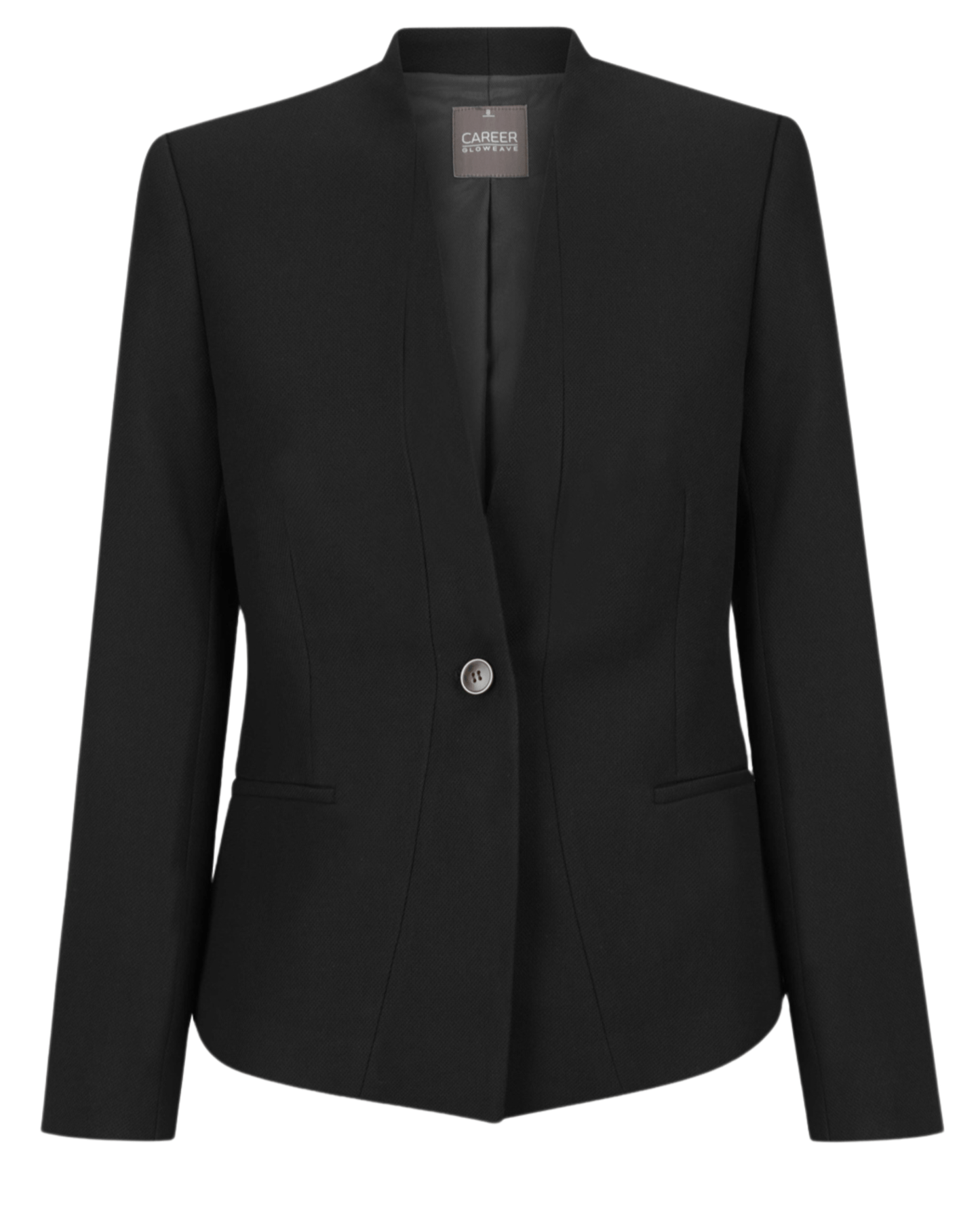 Womens Textured Crop Jacket Corporate Gloweave