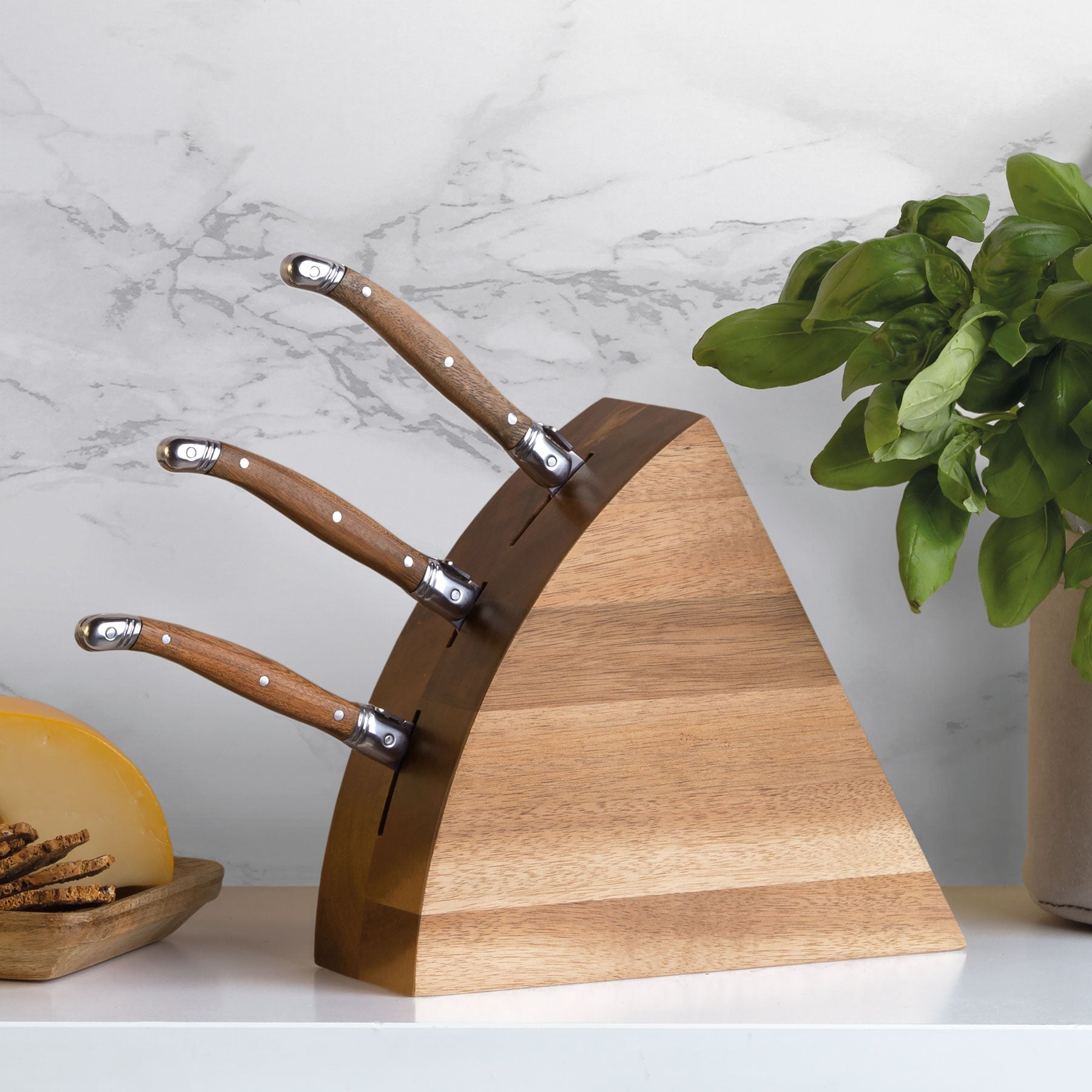 Wedge Cheese Knife Block Set BMV