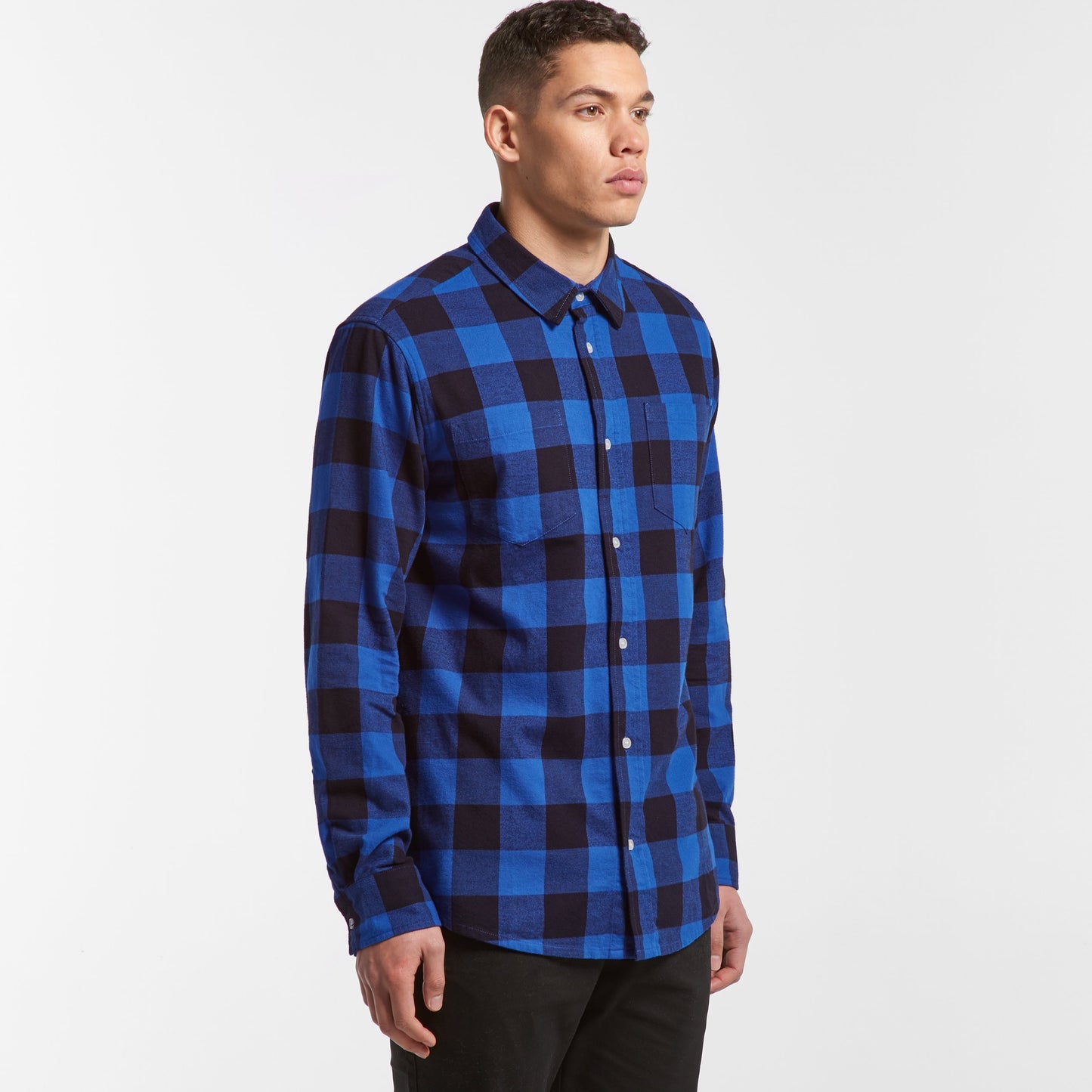 Mens Check Shirt Shirts AS Colour