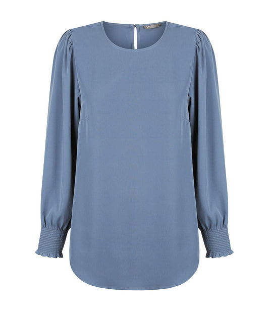 Freya Shirred Cuff Soft Top Shirts Gloweave