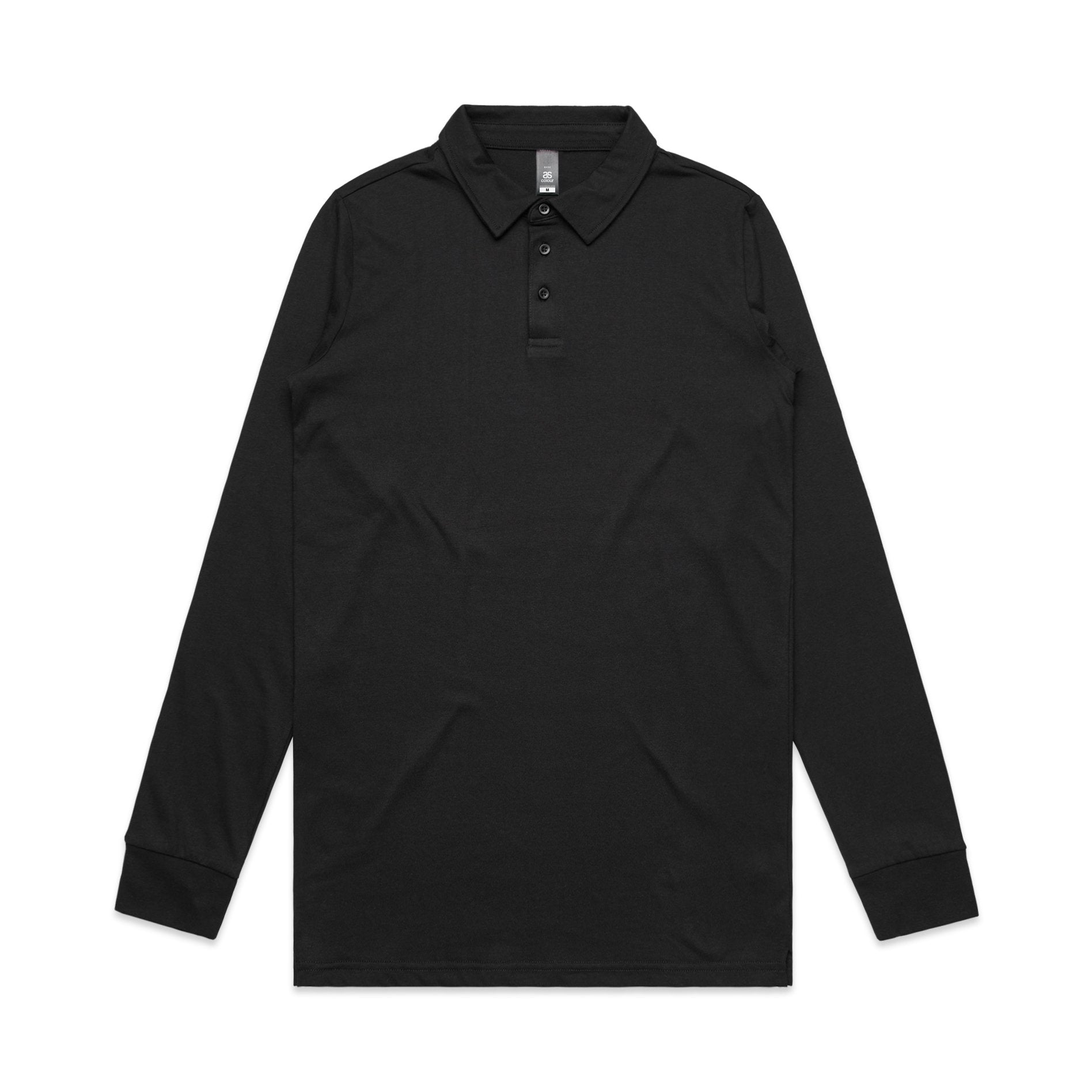 Mens Chad Long Sleeve Polo Shirts AS Colour