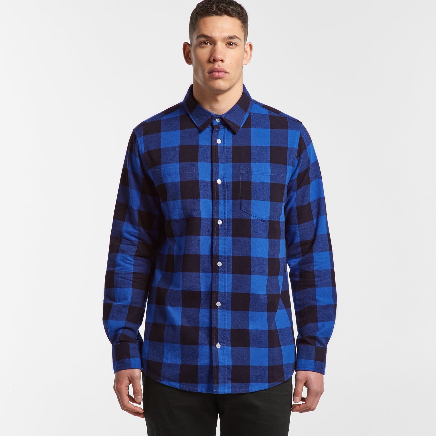 Mens Check Shirt Shirts AS Colour