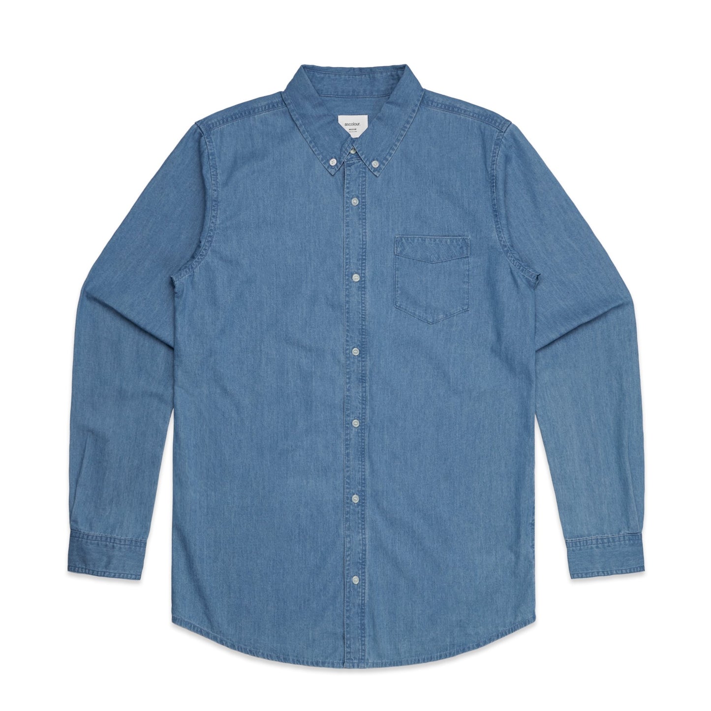 Mens Blue Denim Shirt Shirts AS Colour