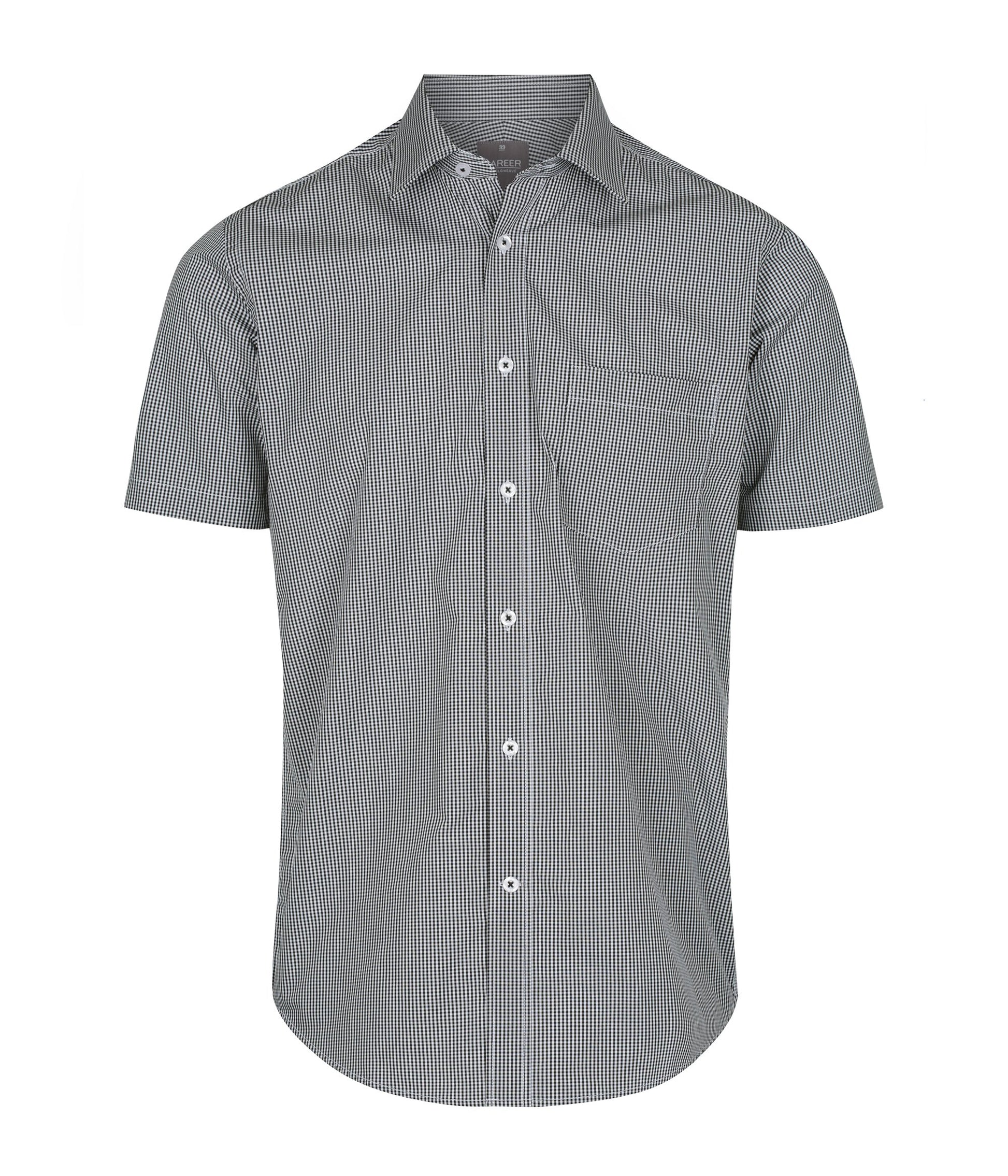 Mens Gingham Short Sleeve Shirt Shirts Gloweave