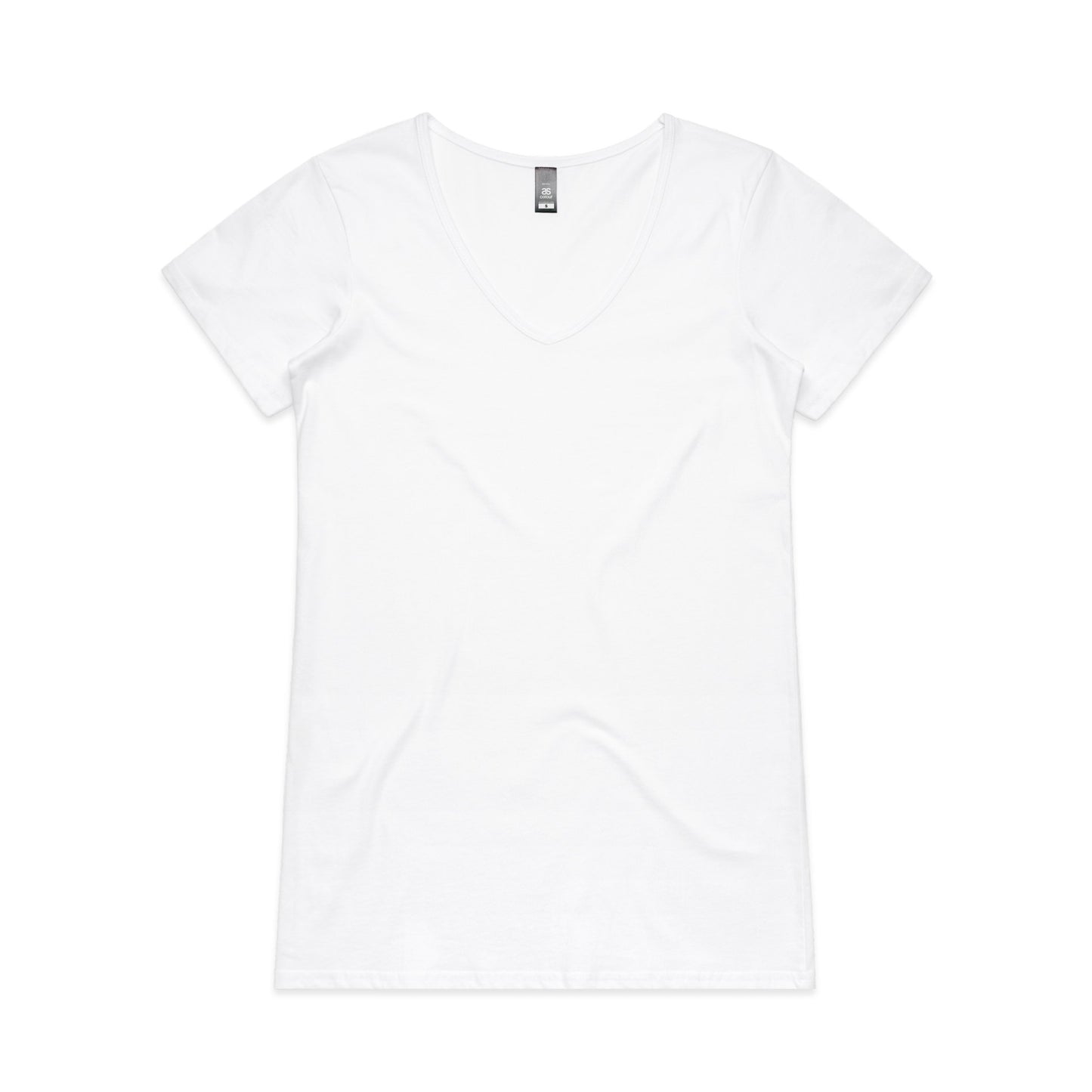 Womens Bevel V-Neck Tee T-Shirts AS Colour