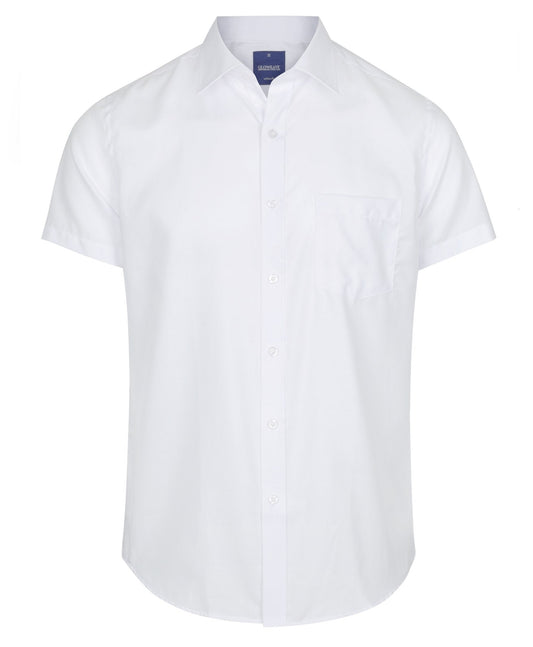 Mens White Short Sleeve Shirt Shirts Gloweave