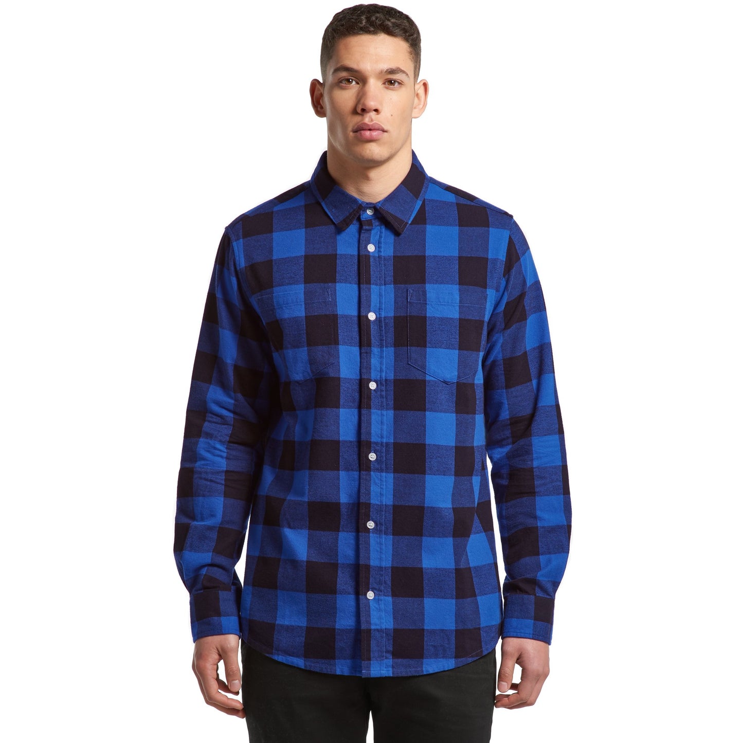 Mens Check Shirt Shirts AS Colour