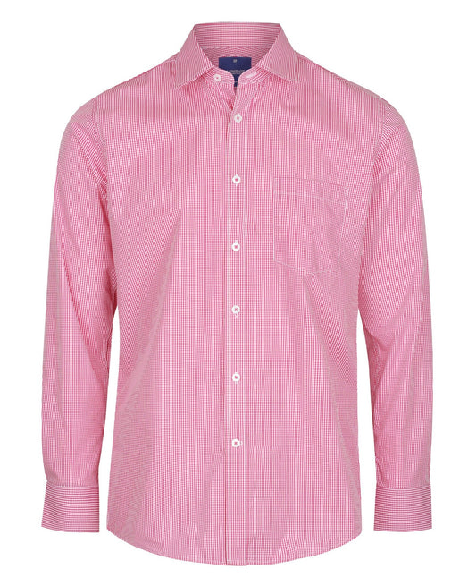 Mens Gingham Long Sleeve Shirt Shirts Gloweave