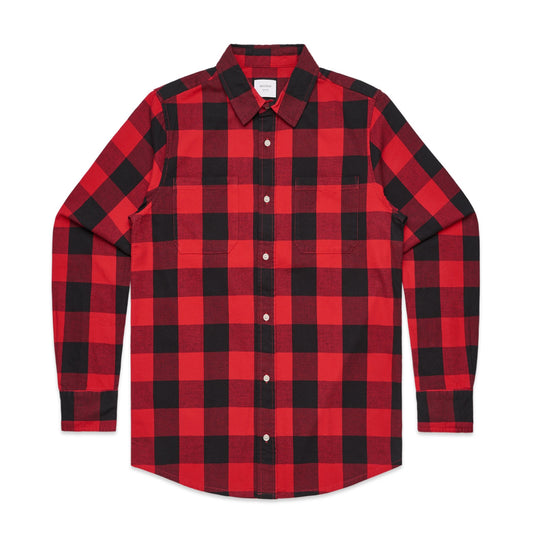 Mens Check Shirt Shirts AS Colour